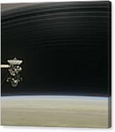 Nasa S Cassini Coverage Lands An Emmy Nomination Canvas Print
