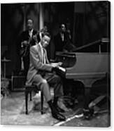 Nat King Cole Performs On Stage Canvas Print