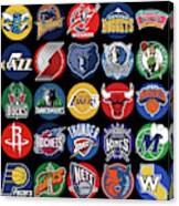 National Basketball Association Background Logo Teams Jigsaw Puzzle
