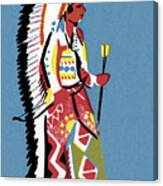 Native American Chief Canvas Print