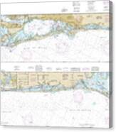 Nautical Chart-11425 Intracoastal Waterway Charlotte Harbor-tampa Bay Canvas Print