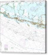Nautical Chart-11464 Intracoastal Waterway Blackwater Sound-matecumbe Canvas Print