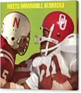 Nebraska Bob Terrio And Oklahoma Greg Pruitt Sports Illustrated Cover Canvas Print