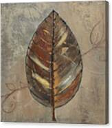 New Leaf Viii (taupe) Canvas Print