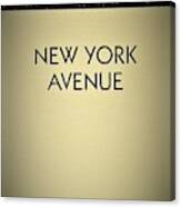 New York Avenue Canvas Print