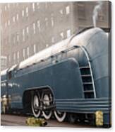New York Central Mercury Photo Art Deco Steam Locomotive Train Nyc Railroad Canvas Print