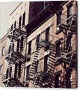New York City Fire Escapes 02 Canvas Print