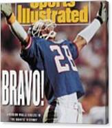 New York Giants Everson Walls, Super Bowl Xxv Sports Illustrated Cover Canvas Print