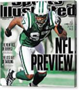 New York Jets Calvin Pace, 2011 Nfl Football Preview Issue Sports Illustrated Cover Canvas Print