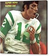 New York Jets Qb Joe Namath, Super Bowl Iii Sports Illustrated Cover Canvas Print