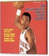New York Knicks Marvin Webster Sports Illustrated Cover Canvas Print