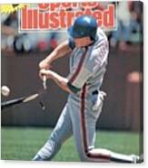New York Mets Gregg Jeffries... Sports Illustrated Cover Canvas Print