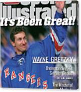 New York Rangers Wayne Gretzky Sports Illustrated Cover Canvas Print