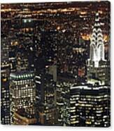 New York Skyscraper And Chrysler Canvas Print
