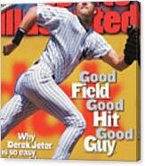 New York Yankees Derek Jeter... Sports Illustrated Cover Canvas Print