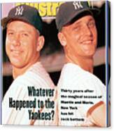 New York Yankees Mickey Mantle And Roger Maris Sports Illustrated Cover Canvas Print