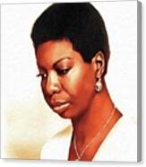 Nina Simone, Music Legend Canvas Print