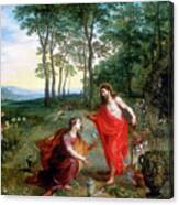 Noli Me Tangere Do Not Touch Me, 17th Canvas Print