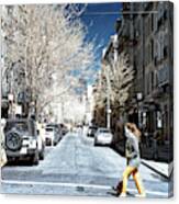 Nolita Walk In New York City Infrared Canvas Print