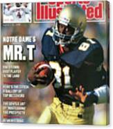 Notre Dames Mr. T 1986 College Football Preview Issue Sports Illustrated Cover Canvas Print