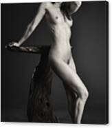 Nude Art With Table Canvas Print