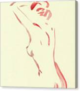 Nude Model Gesture Xlii Canvas Print