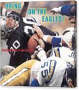 Oakland Raiders Mark Van Eeghen, 1981 Afc Championship Sports Illustrated Cover Canvas Print