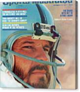 Oakland Raiders Qb Ken Stabler, Super Bowl Xi Sports Illustrated Cover Canvas Print