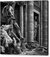 Oceanus Of Trevi Fountain, Rome, Italy Canvas Print