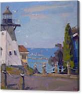 Olcott Beach Lighthouse Canvas Print