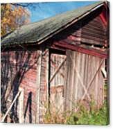 Old Barn Autumn Adirondacks #1 Canvas Print