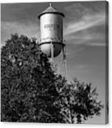 Old Bourbon Monochrome Water Tower - Missouri Route 66 1x1 Canvas Print