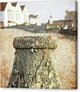 Old Post Of Jetty Canvas Print