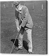 Old Tom Morris, Golfer, Antique Photo, 1880 Canvas Print