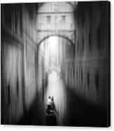 On The Way Home In Venice Canvas Print