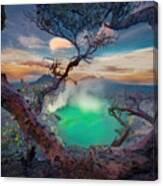 One Day At Ijen Crater Canvas Print