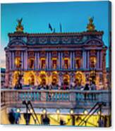 Opera Garnier & Metro In Paris Canvas Print