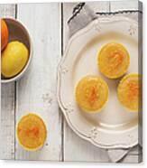 Orange And Lemon Syrup Cupcakes Canvas Print