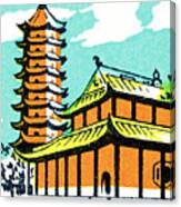 Oriental Temple Canvas Print