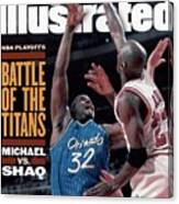 Orlando Magic Shaquille Oneal, 1995 Nba Eastern Conference Sports Illustrated Cover Canvas Print