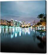 Orlando Night Cityscape Canvas Print