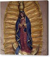 Our Lady Of Guadalupe (our Lady Or Virgin Of Guadalupe, Spanish Virgen De Guadalupe), Church Of St Francis Of Assisi In Ranchos De Taos, New Mexico Canvas Print