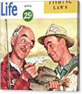 Outdoor Life Magazine Cover April 1951 Canvas Print