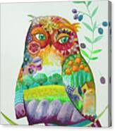 Owl From Provence Canvas Print