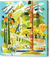 Pacific Northwest Collage Canvas Print