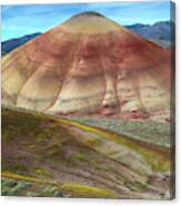 Painted Mountain Canvas Print