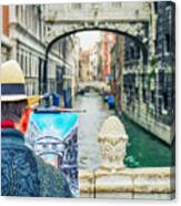 Painter And The Bridge Of Sighs Canvas Print