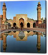 Panorama Of Masjid Wazir Khan Canvas Print