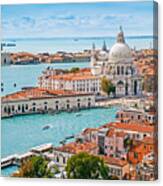 Panoramic Aerial Cityscape Of Venice Canvas Print