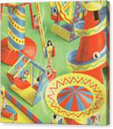 Paper Carnival Toys Canvas Print